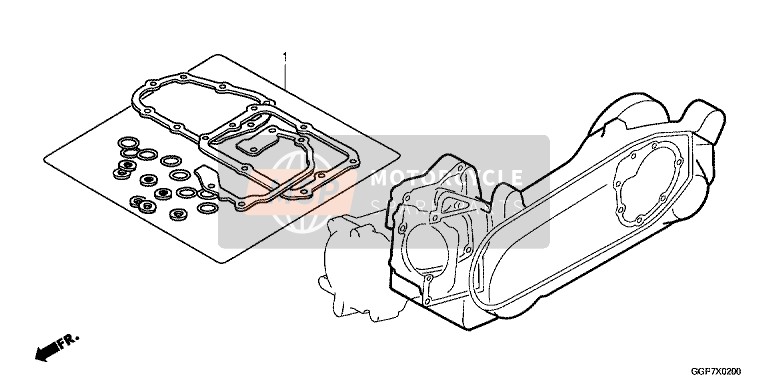 Honda NSC50 2014 Kit guarnizioni B per un 2014 Honda NSC50